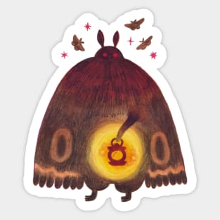 The friendly Mothman Sticker